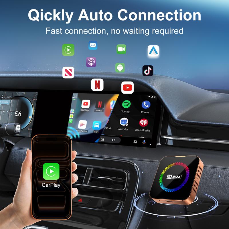 Aimoon Orange AI Cube Pro Max | Wireless AI Box for CarPlay