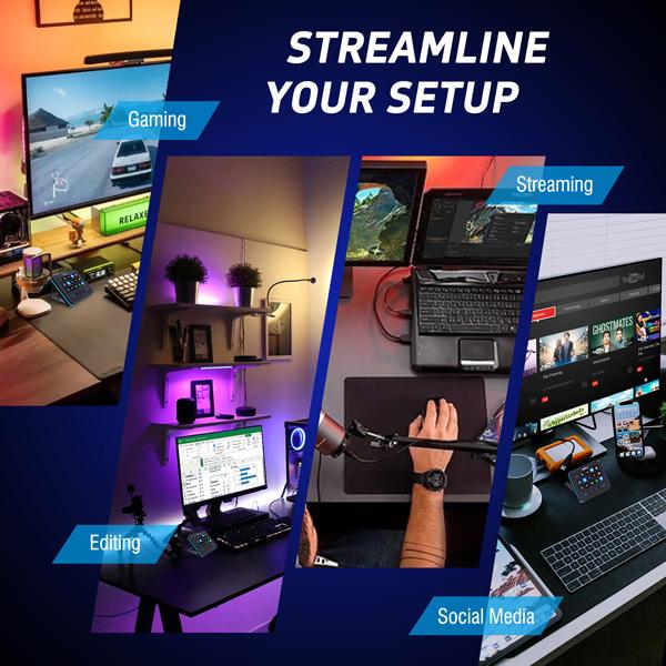 VSDINSIDE 18-Key RGB Stream Controller for OBS & Twitch