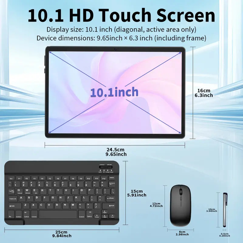 PYNAREL Android 15 Tablet 10.1 Inch