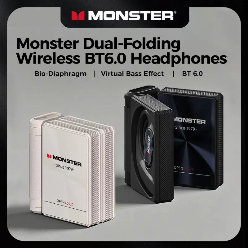 Monster Open-Ear Bluetooth Headset 🎧🔋